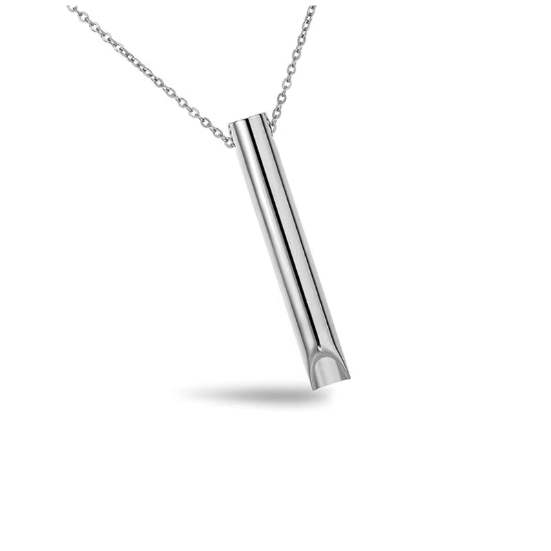 Minimal Ring Holder Pendant Necklace – Geometric Unisex Necklace in Gold & Silver Tone (45 cm)