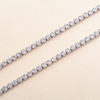 Luxe Crystal Tennis Chain Necklace for Women – Stainless Steel Cubic Zirconia Minimalist Choker & Chain Jewelry