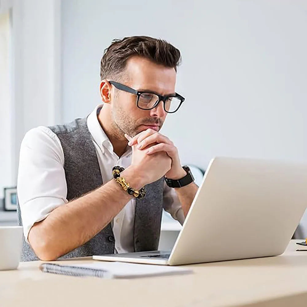 Prosperity Pixiu Obsidian Bead Bracelet – Feng Shui Wealth & Luck Adjustable Bracelet for Men & Women