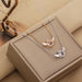 Heartbeat Angel Wing Clavicle Necklace – Light Luxury Smart Design Pendant Jewelry Gift