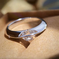 Eternal Spark Moissanite Solitaire Ring for Women – 1 Carat 925 Sterling Silver Engagement & Wedding Jewelry