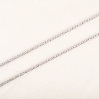 Luxe Crystal Tennis Chain Necklace for Women – Stainless Steel Cubic Zirconia Minimalist Choker & Chain Jewelry