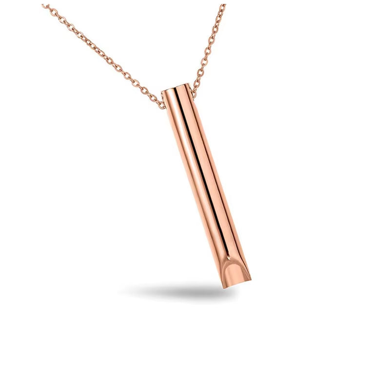 Minimal Ring Holder Pendant Necklace – Geometric Unisex Necklace in Gold & Silver Tone (45 cm)
