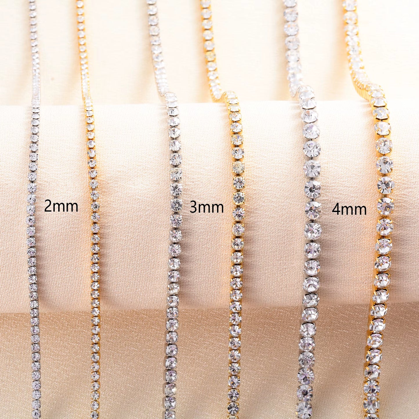 Luxe Crystal Tennis Chain Necklace for Women – Stainless Steel Cubic Zirconia Minimalist Choker & Chain Jewelry