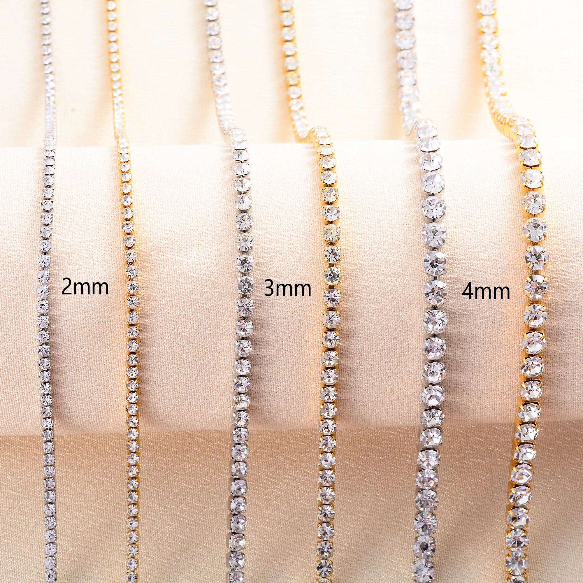 Luxe Crystal Tennis Chain Necklace for Women – Stainless Steel Cubic Zirconia Minimalist Choker & Chain Jewelry