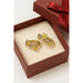 Women’s 3D Butterfly Accent Earrings – 14K Gold Plated with Enhanced Finish & Long-Lasting Glow