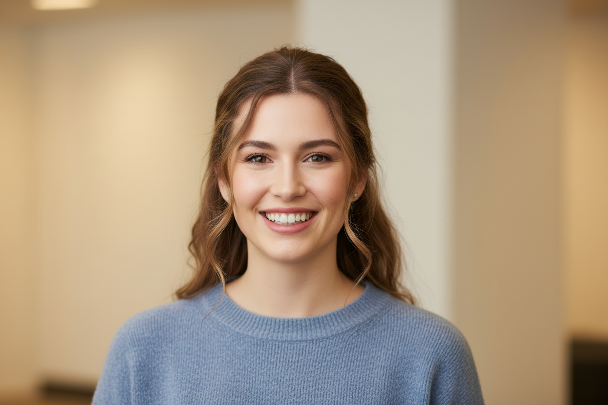 create a PP size girl image for profile image 