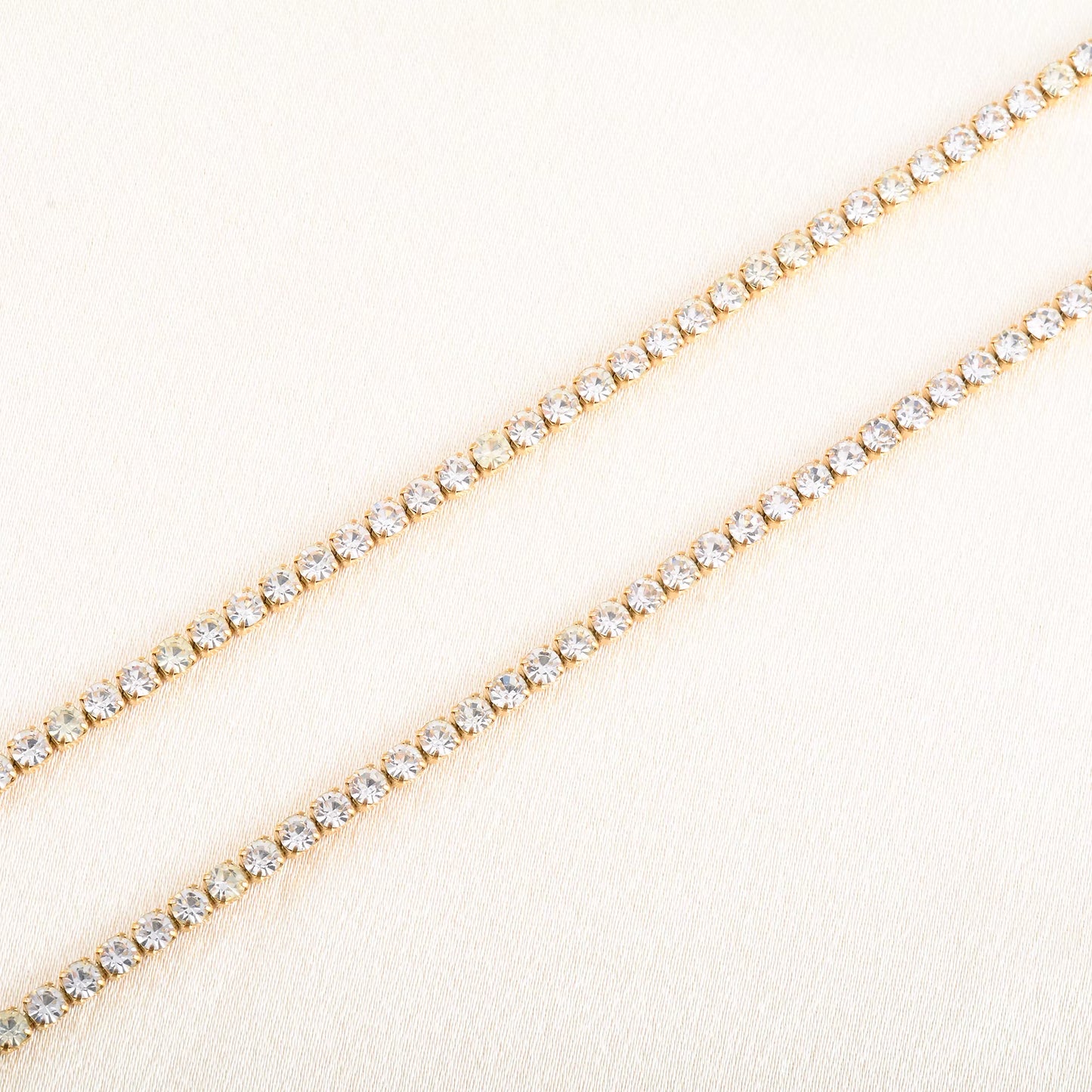 Luxe Crystal Tennis Chain Necklace for Women – Stainless Steel Cubic Zirconia Minimalist Choker & Chain Jewelry